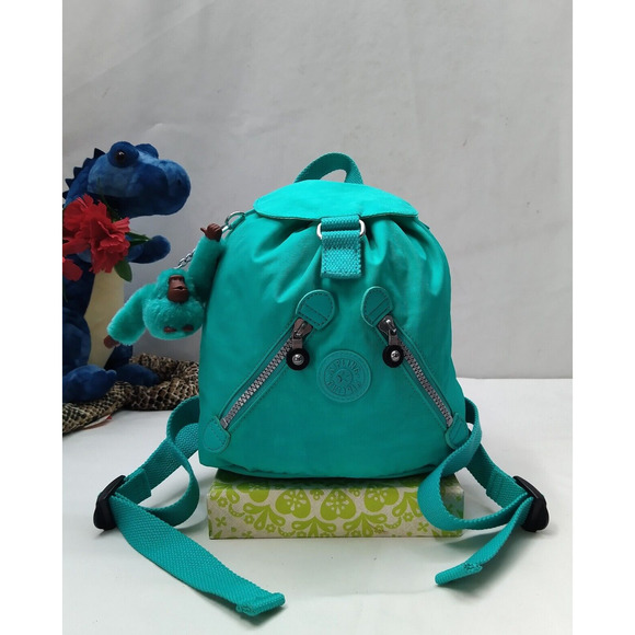 Kipling Fundamental X-Small Turquoise Nylon Zipper Backpack main image 7